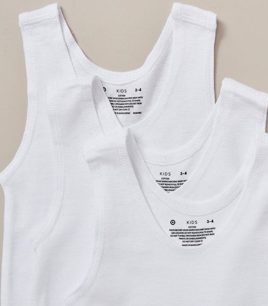 3 Pack Organic Cotton Singlets