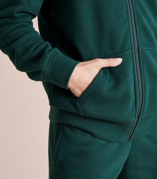 School Fleece Zip Thru Hoodie