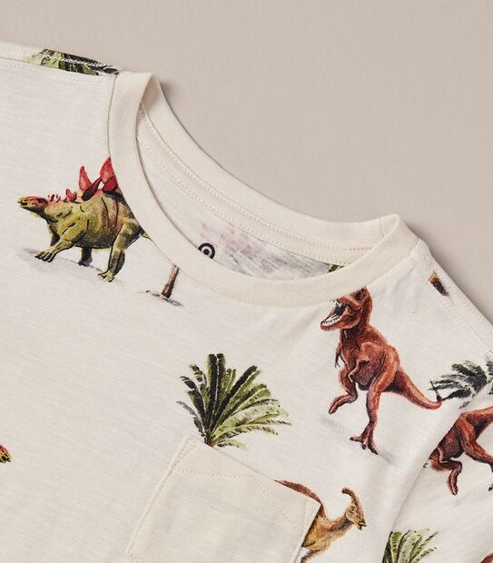 245164_11 SS TEE AOP DINO - WHITECAP GREY 4 of 5