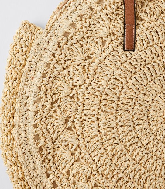 Round Tote Bag - Natural