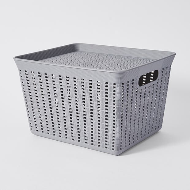 plastic rattan storage boxes
