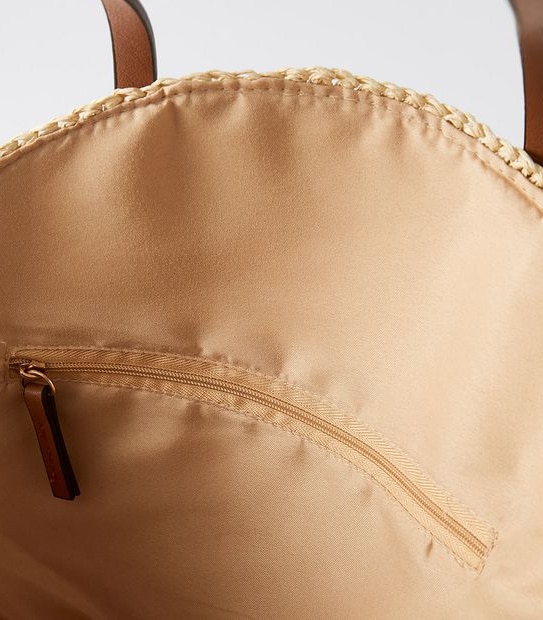 Round Tote Bag - Natural