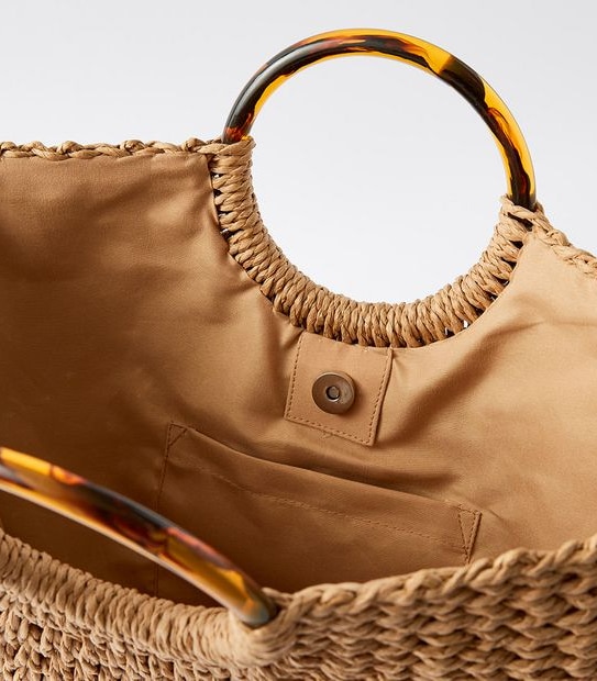 Ring Handle Tote - Natural