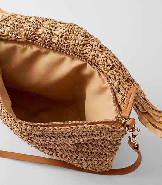 Straw Cross Body Bag - Natural