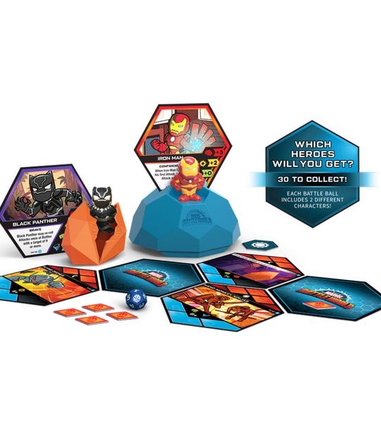 Marvel Battleworld Mystery of the Thanostones Battle Ball Collectible Adventure Game Mystery Box Assorted