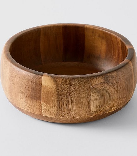 Acacia Wood Salad Bowl - Medium