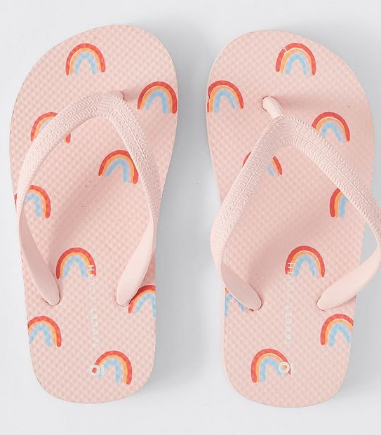 Kids Junior Printed Thongs