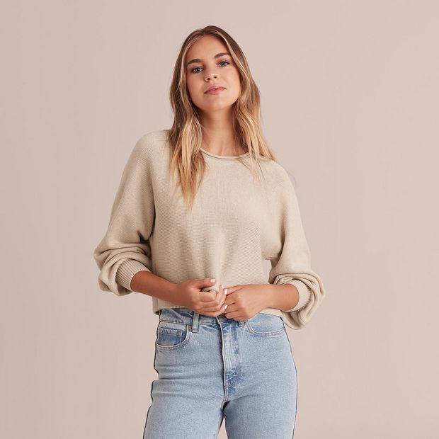 crew neck tunic tee