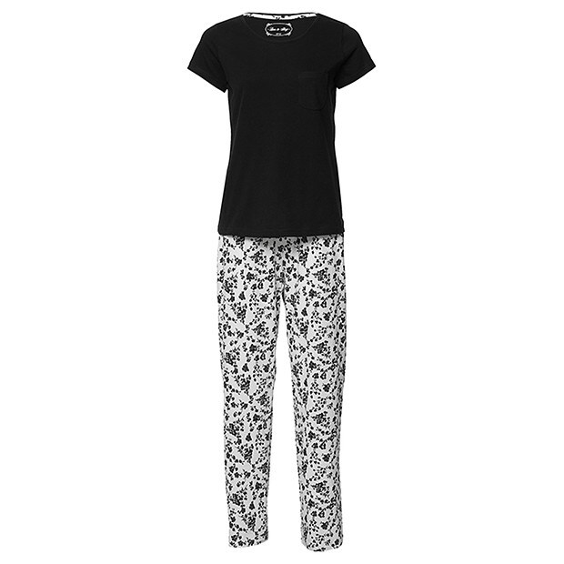 Floral Pyjama Set - Black Floral Pyjama Set - Black