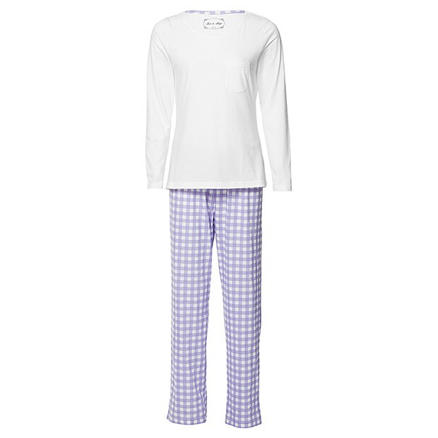 Gingham Pyjama Set - Lavender Gingham Pyjama Set - Lavender