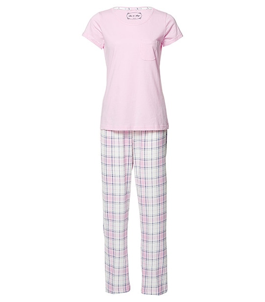 Check Pyjama Set - Pink 1 of 3
