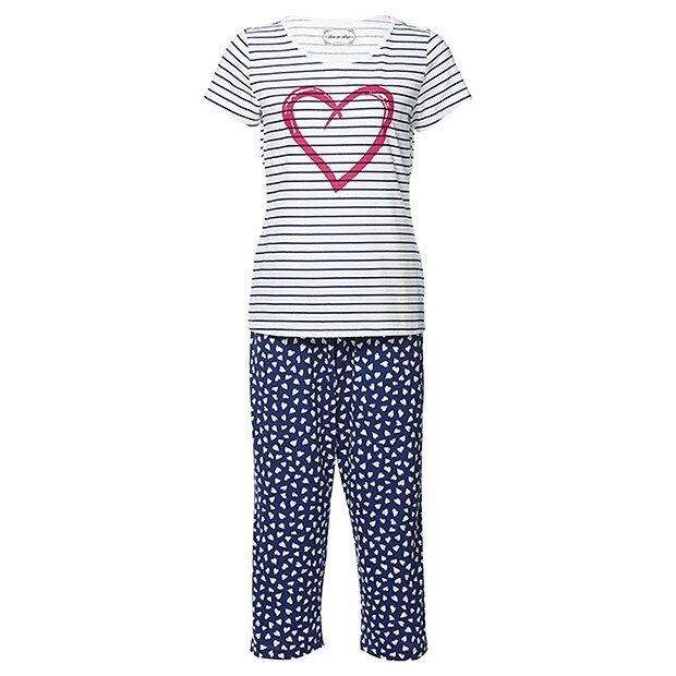 Hearts 3/4 Pyjama Set Hearts 3/4 Pyjama Set
