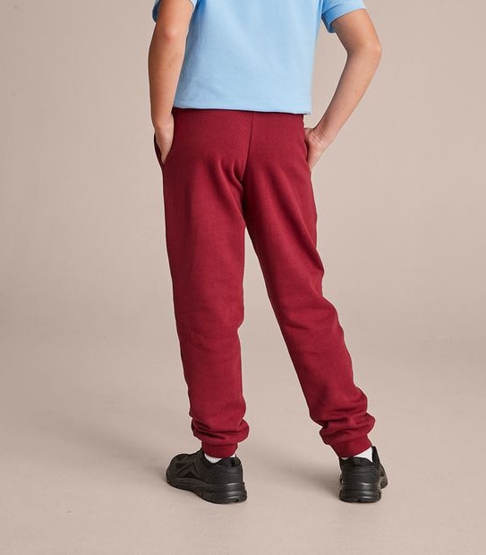School Cuffed Fleece Trackpants