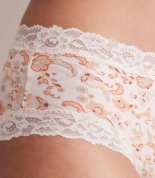 Modal and Lace Midi Briefs
