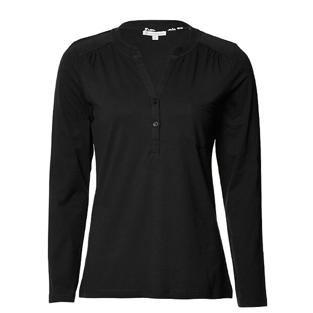 Panelled Sleep Top - Black Panelled Sleep Top - Black