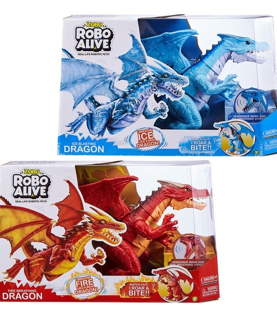 ZURU Robo Alive Ferocious Roaring Dragon Assorted