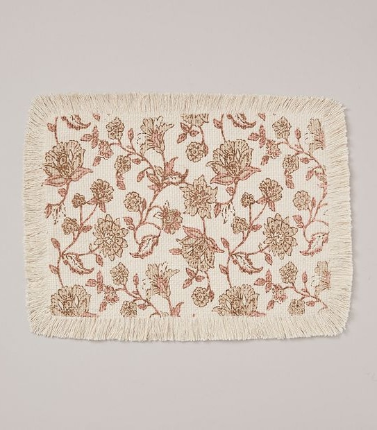 Keira Floral Fringed Placemat Target Australia