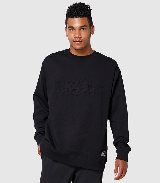 Mossimo Gangsta Crew Fleece Jumper - Black