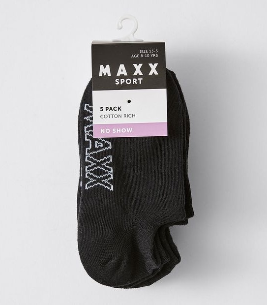 Maxx No Show Socks 5 Pack
