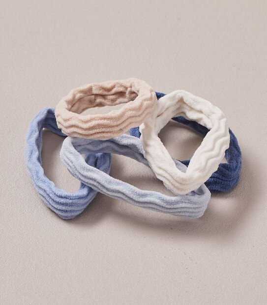 10 Pack Hair Elastics Blue Target Australia