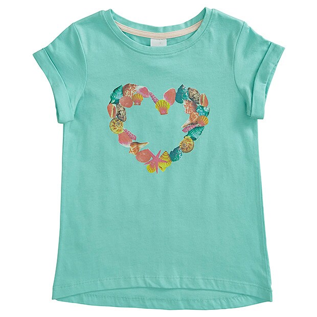 Girls' Short Sleeve Ultraviolet Heart T 