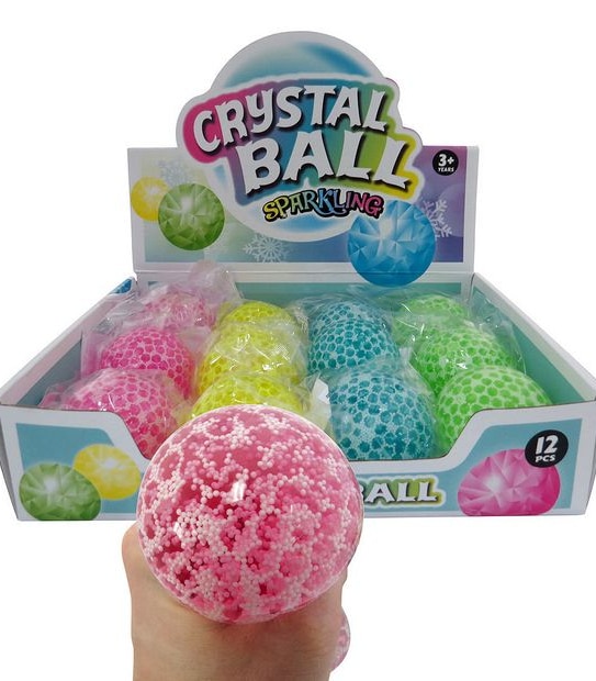 Bensons Crystal Sparkling Squeeze Ball Assorted