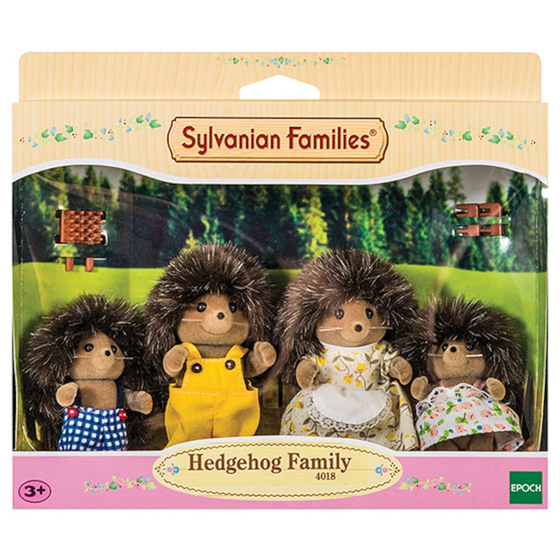 sylvanian families bramble hedgehog family