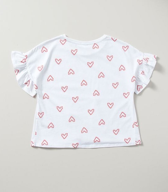 Candy Cane Tie Front T-shirt
