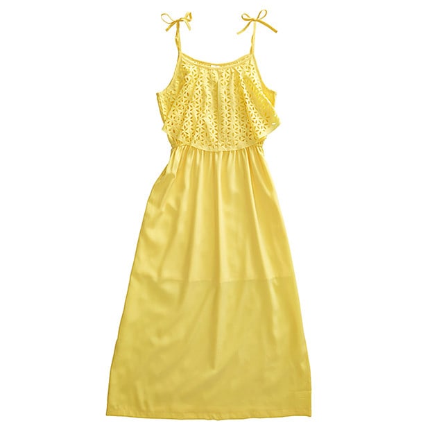 Girls' Laser Cut Maxi Dress - Sunshine Yellow | Target Australia