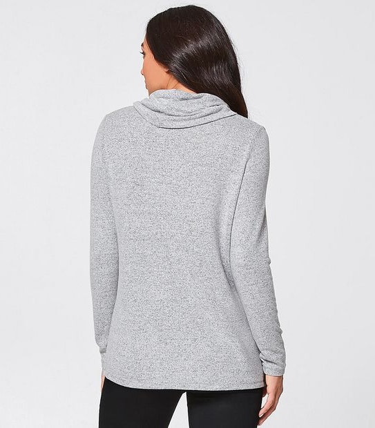 Roll Neck Jumper - Grey Marle