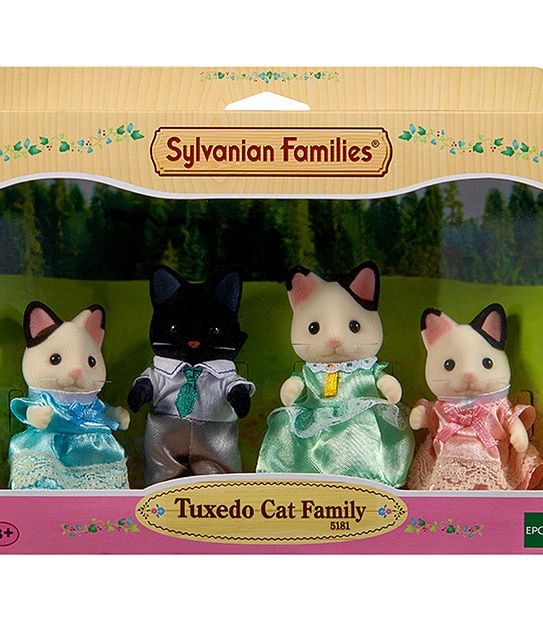 Sylvanian Families Tuxedo Cat Family