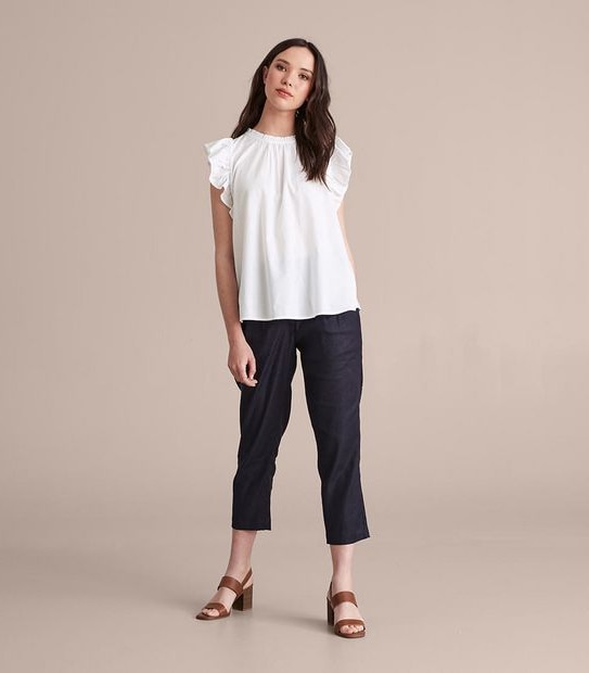 Preview Rose Flutter Sleeve Blouse