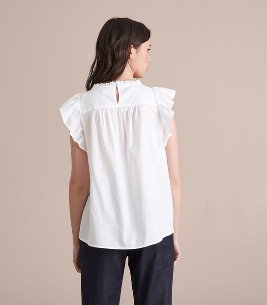 Preview Rose Flutter Sleeve Blouse