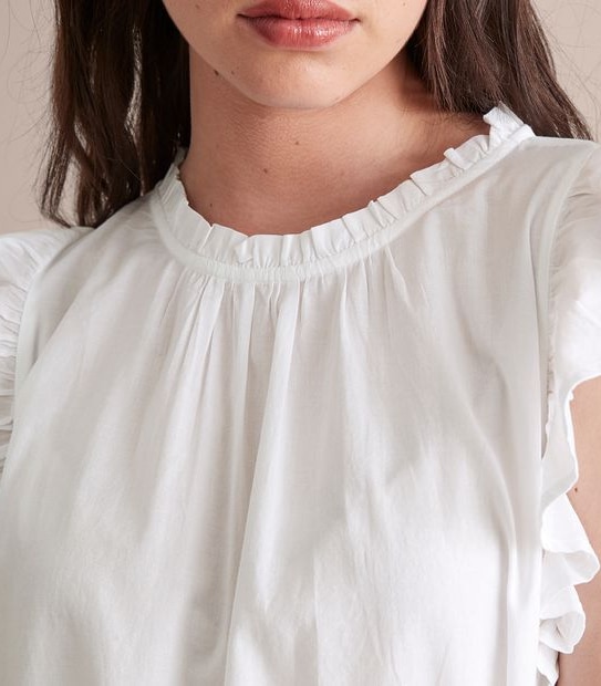 Preview Rose Flutter Sleeve Blouse