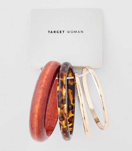 Tortoise Shell Bangle Set - Gold