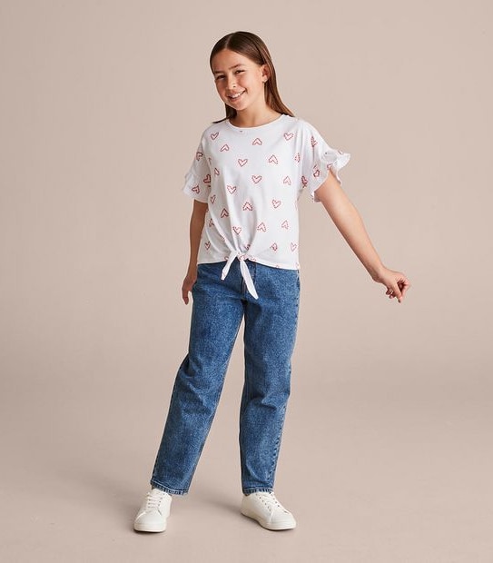 Candy Cane Tie Front T-shirt
