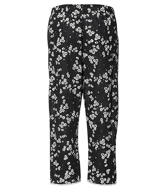 Floral 3/4 Pyjama Pants - Black
