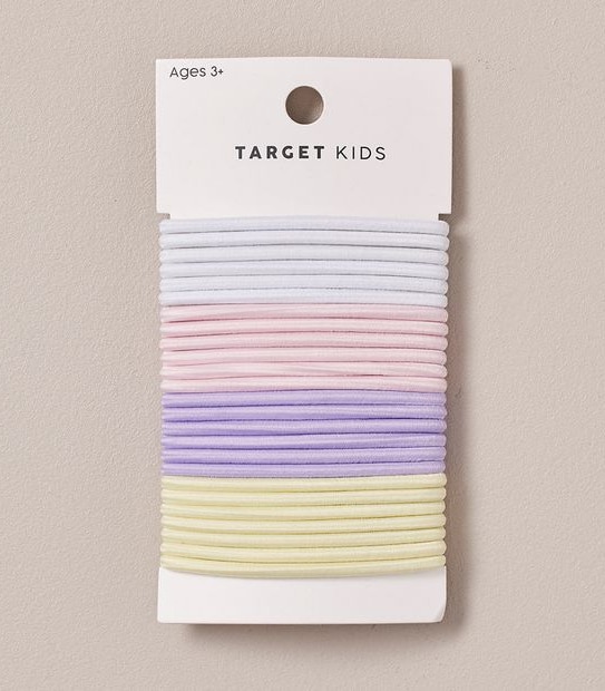 25 Pack Hair Elastics - Multi