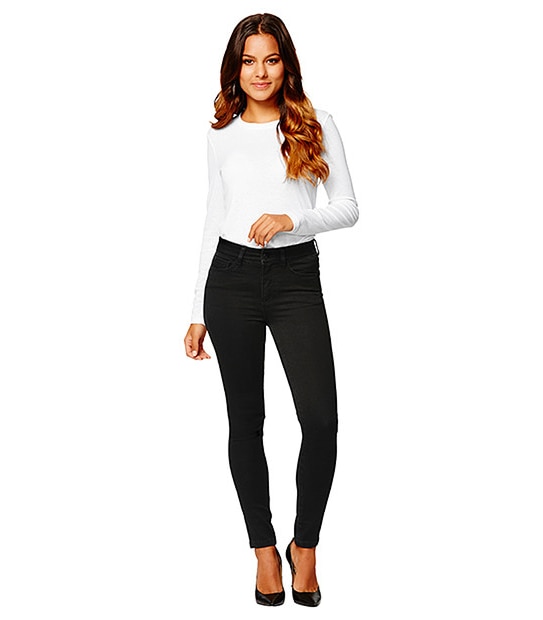 Dannii Minogue Petites Butt Shaper Jeans - Black