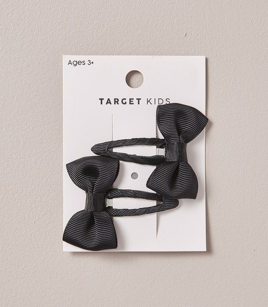2 Pack Bow Hair Clips 