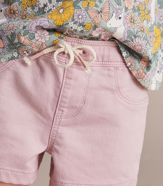 Wonder Denim Drawstring Shorts