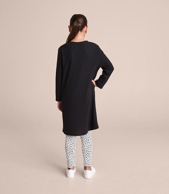 Longline Rib Knit Cardigan