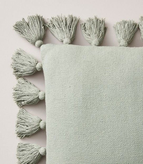 Textured Tassel Cushion