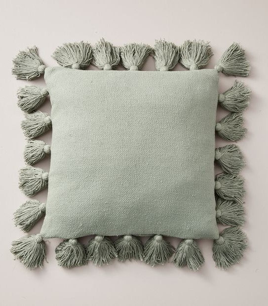 Textured Tassel Cushion