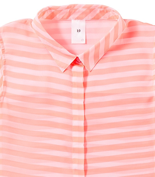 Girls' Sleeveless Panel Shirt