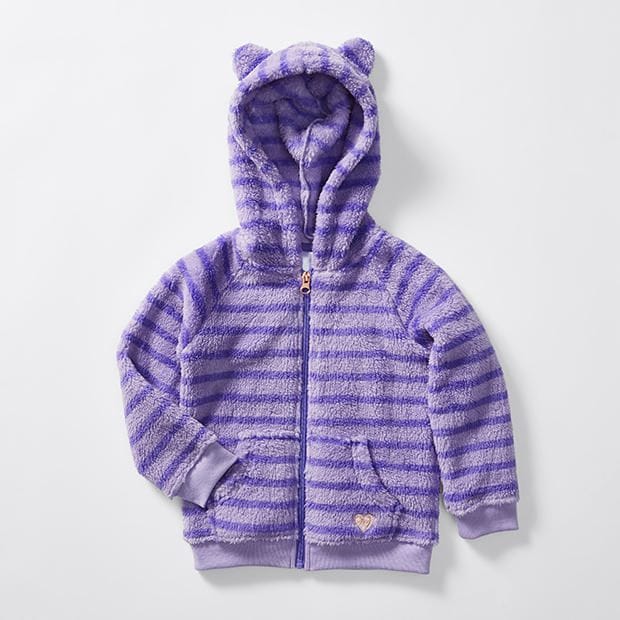 Teddy Fleece Zip Through Hoodie Target Australia