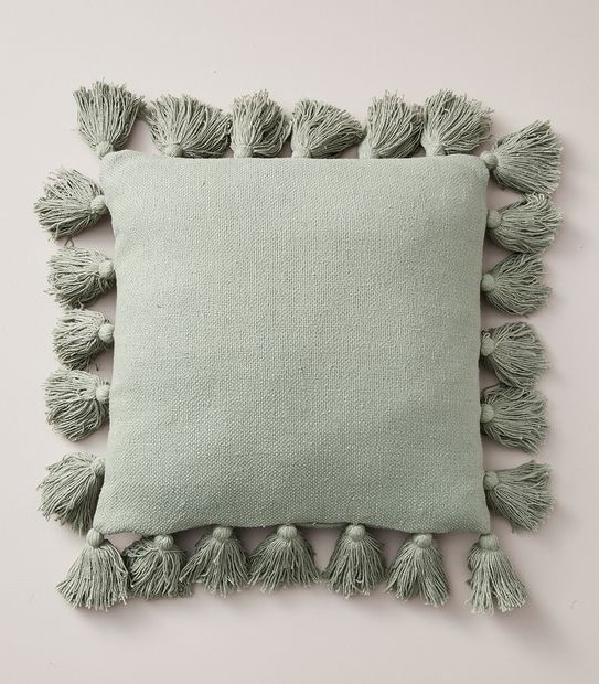 Textured Tassel Cushion