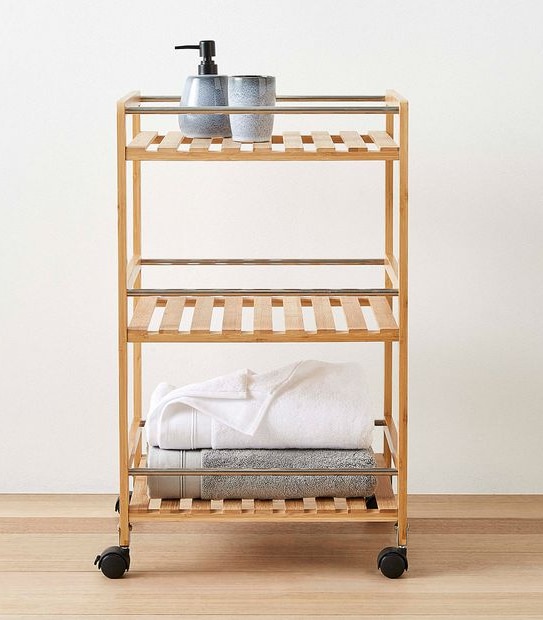 Bamboo Storage Trolley