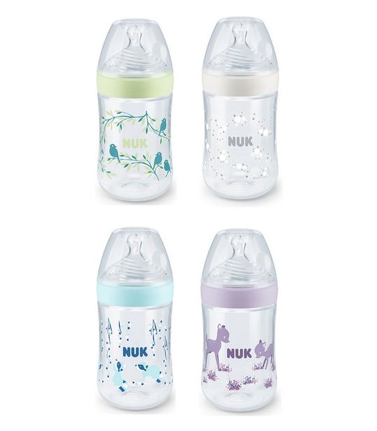 NUK Nature Sense 260ml Baby Bottle with Temperature Control - Assorted*