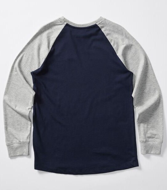 Long Sleeve Raglan Print Top 2 of 3